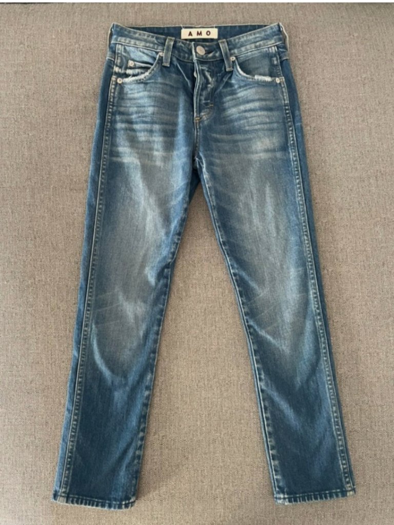 Amo Babe Jeans In Something Blue Button Fly Anthropologie